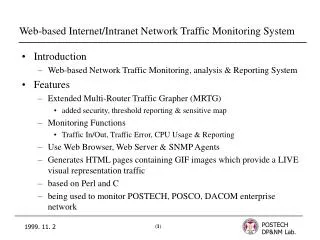 Web-based Internet/Intranet Network Traffic Monitoring System