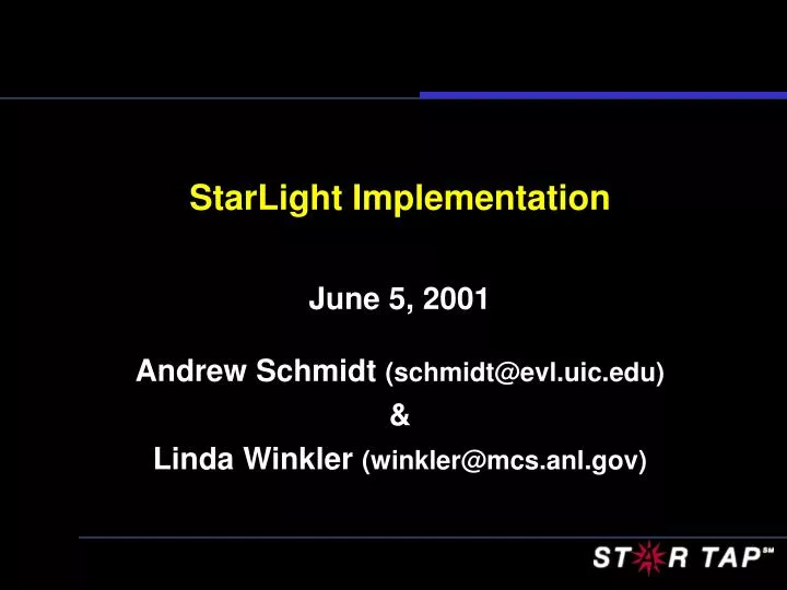 starlight implementation