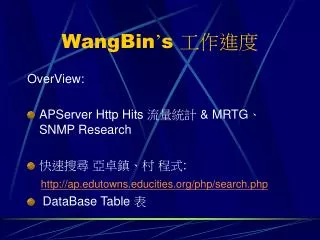 wangbin s