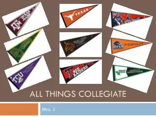 All things collegiate