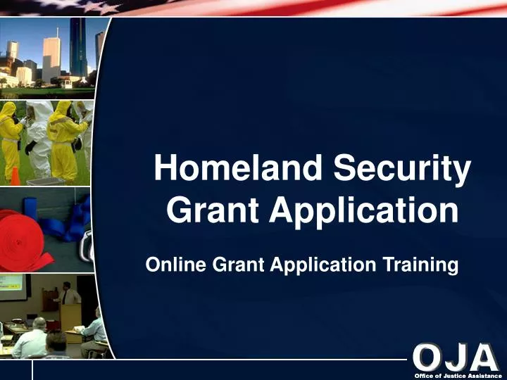 online grant application training