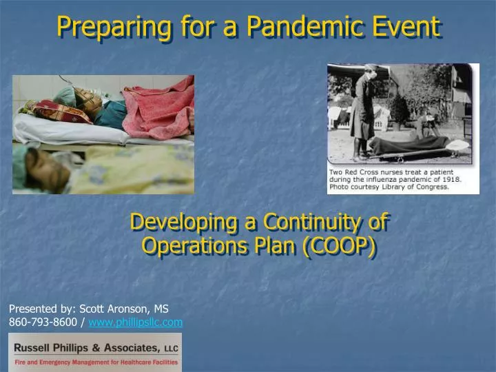 preparing for a pandemic event