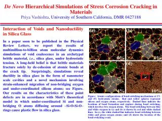 Interaction of Voids and Nanoductility in Silica Glass