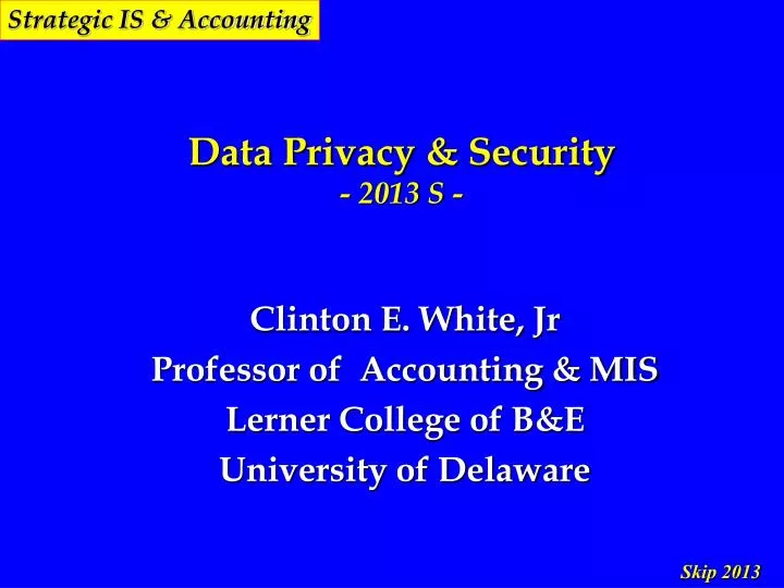 data privacy security 2013 s