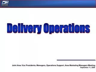 Delivery Operations