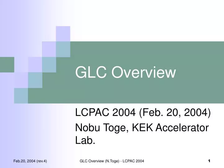 glc overview