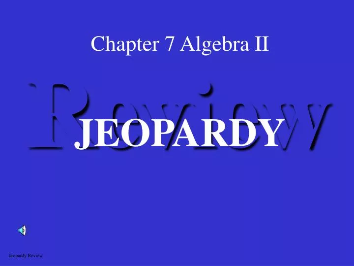 chapter 7 algebra ii