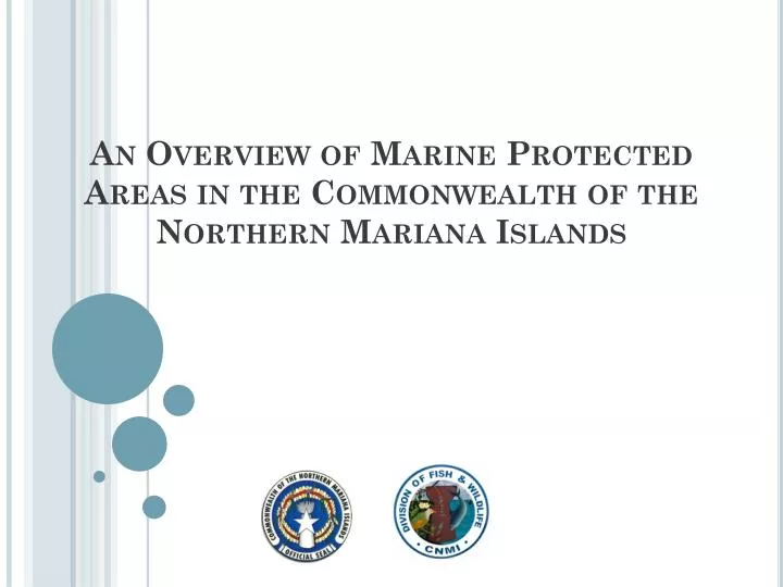 an overview of marine protected areas in the commonwealth of the northern mariana islands