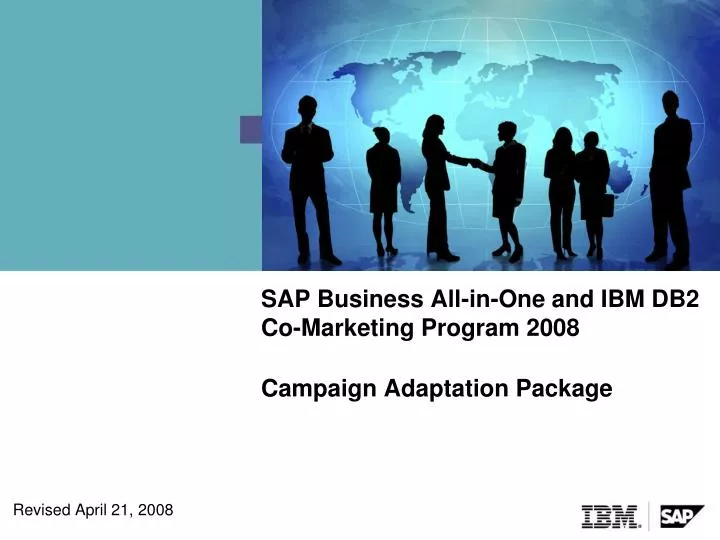 sap business all in one and ibm db2 co marketing program 2008 campaign adaptation package