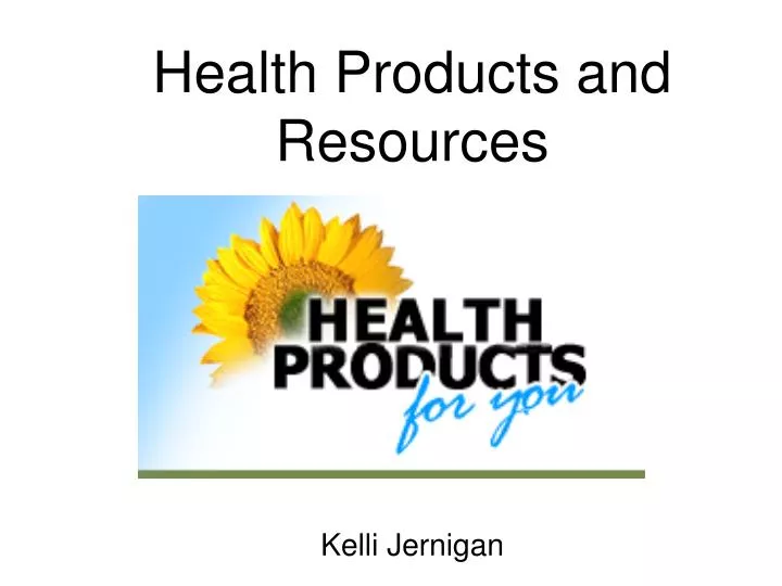 health products and resources