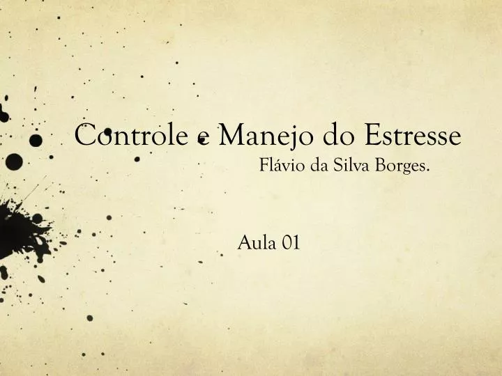 controle e manejo do estresse