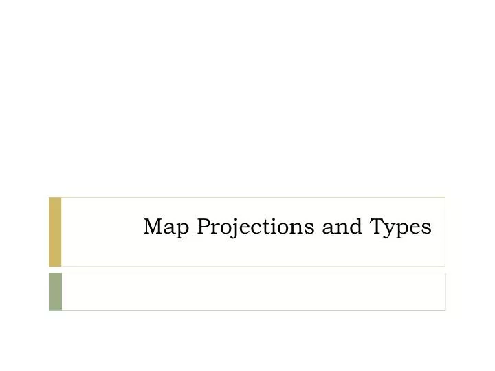 map projections and types