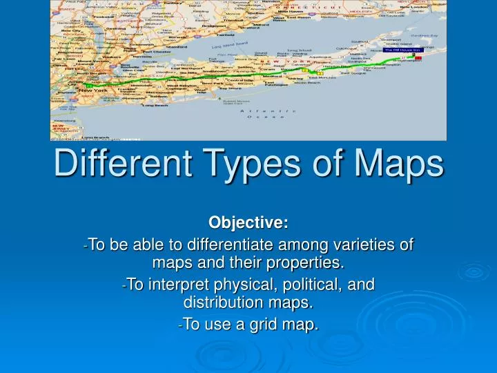 different types of maps