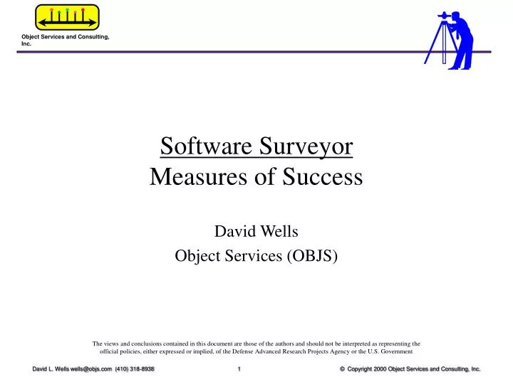 software surveyor measures of success