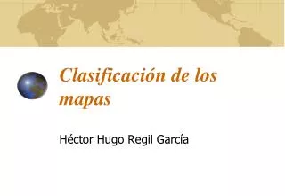 clasificaci n de los mapas