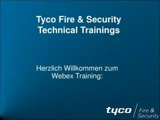 tyco fire security technical trainings
