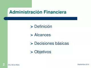 administraci n financiera