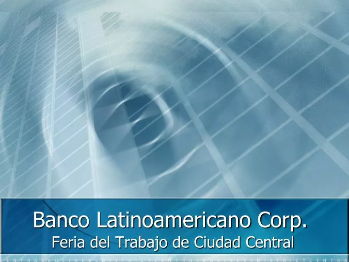 banco latinoamericano corp
