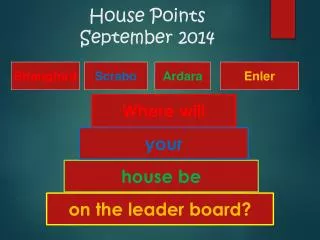 House Points September 2014