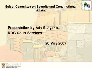 Select Committee on Security and Constitutional Affairs