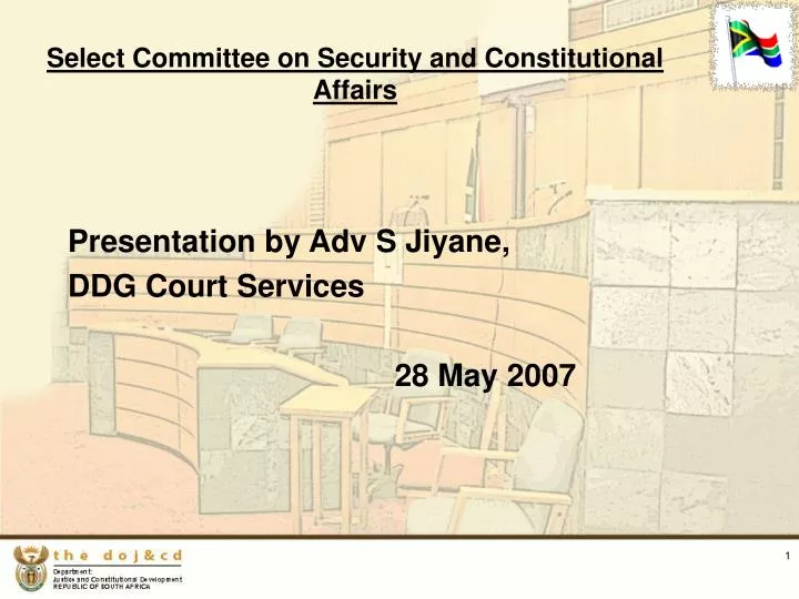 select committee on security and constitutional affairs