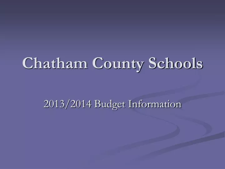 chatham county schools
