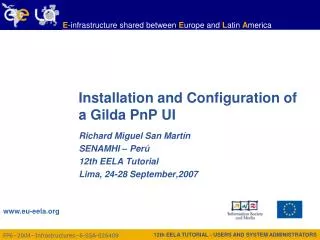 Installation and Configuration of a Gilda PnP UI