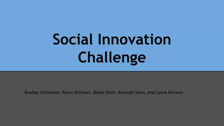 social innovation challenge