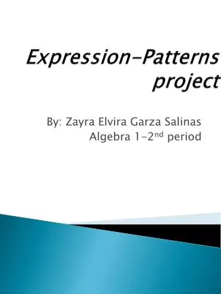 Expression-Patterns project