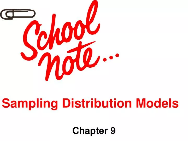 sampling distribution models