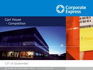 Carl Hoyer - Competition