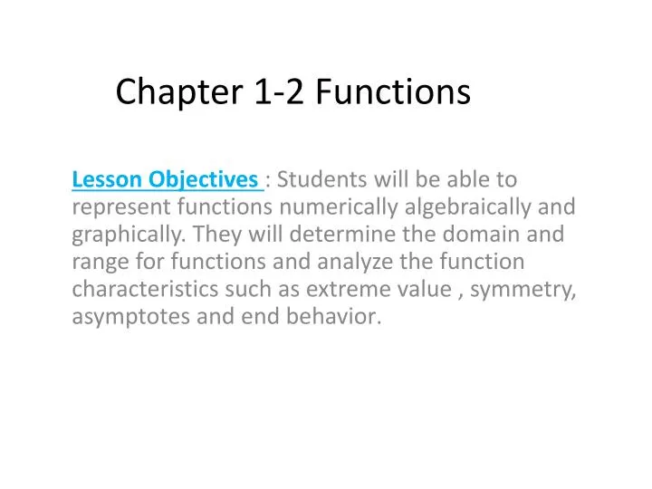 chapter 1 2 functions