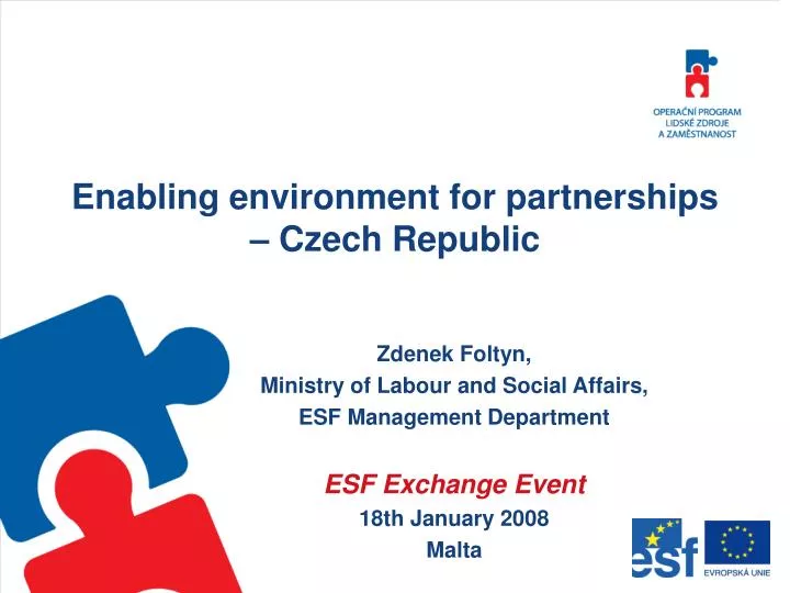enabling environment for partnerships czech republic