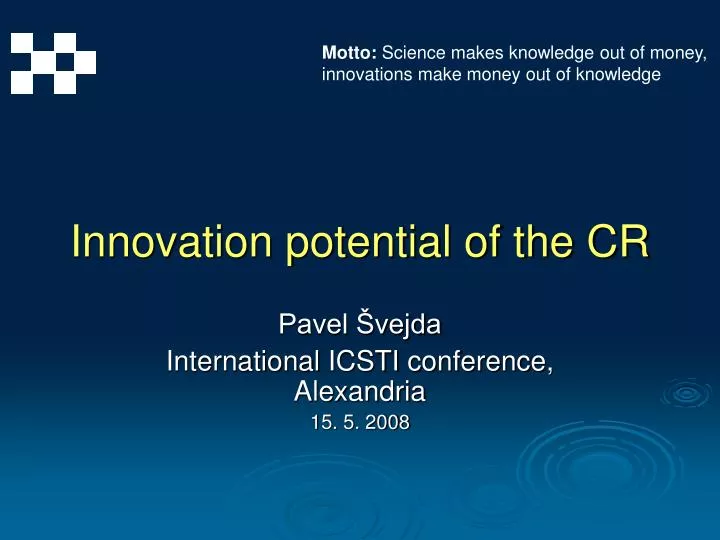 innovation potential of the cr