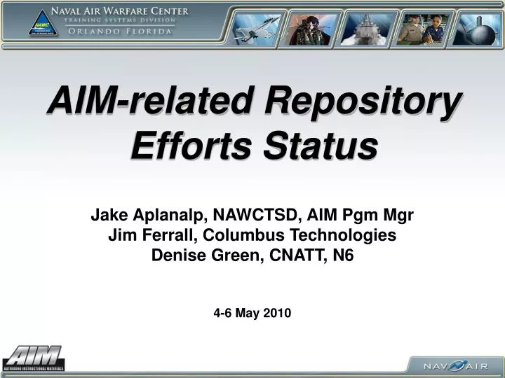 aim related repository efforts status
