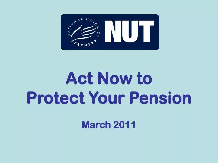 act now to protect your pension