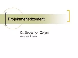 projektmenedzsment