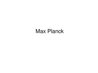 max planck