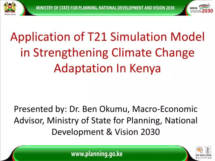 application of t21 simulation model in strengthening climate change adaptation in kenya