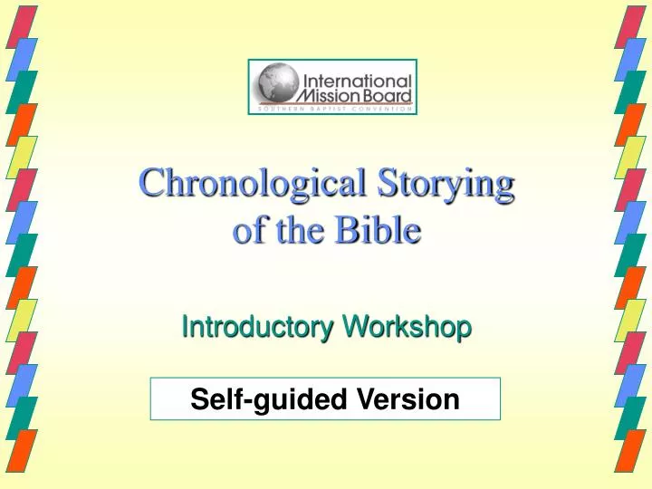chronological storying of the bible