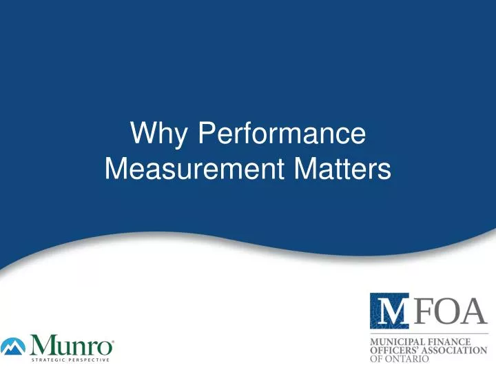 why performance measurement matters