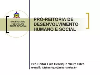 pr reitoria de desenvolvimento humano e social