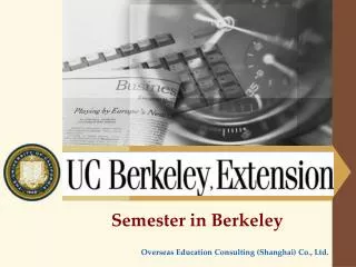 semester in berkeley overseas education consulting shanghai co ltd