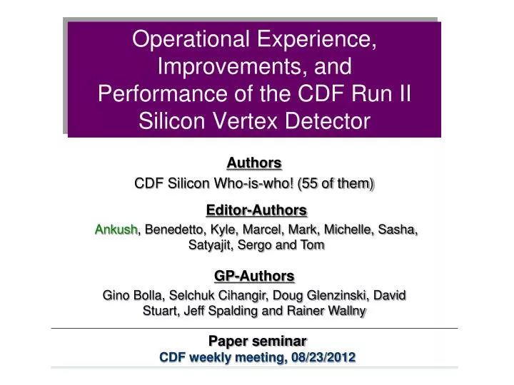operational experience improvements and performance of the cdf run ii silicon vertex detector