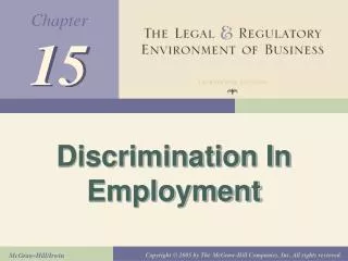 Discrimination In Employment