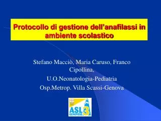 protocollo di gestione dell anafilassi in ambiente scolastico