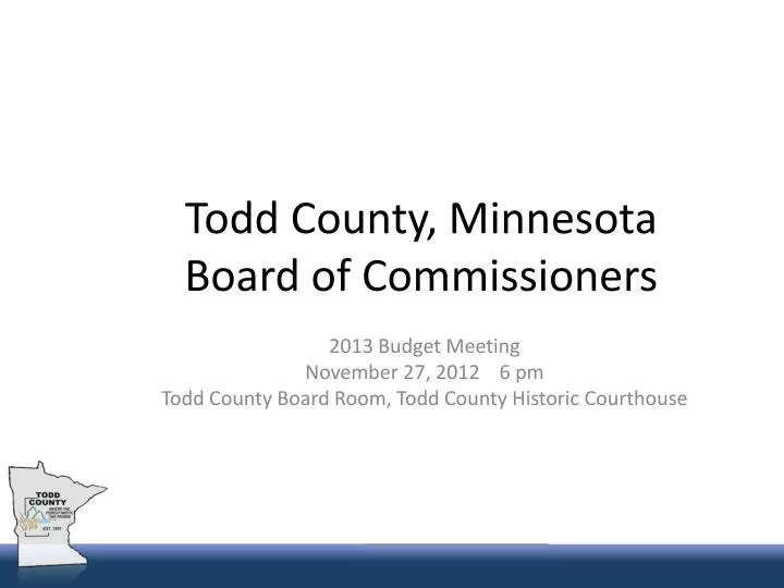 todd county minnesota board of commissioners