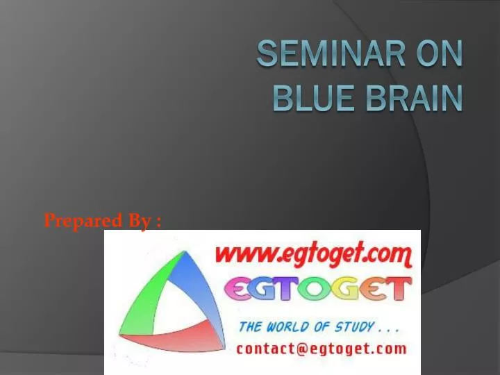 seminar on blue brain