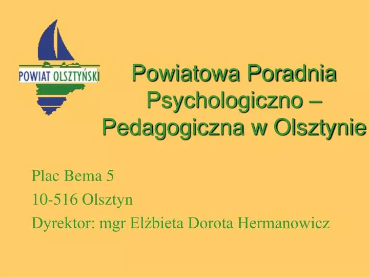 powiatowa poradnia psychologiczno pedagogiczna w olsztynie