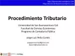 Procedimiento Tributario - slide 1